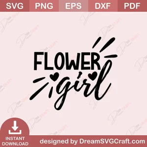Flower Girl SVG