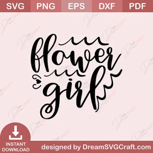 Flower Girl SVG