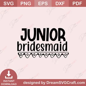 Junior Bridesmaid SVG