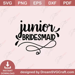 Junior Bridesmaid SVG
