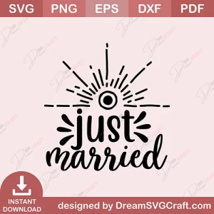 Just Married SVG