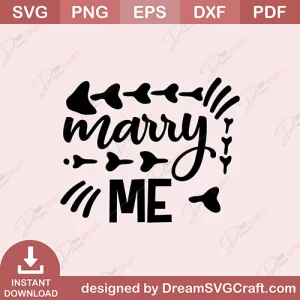 Marry Me SVG