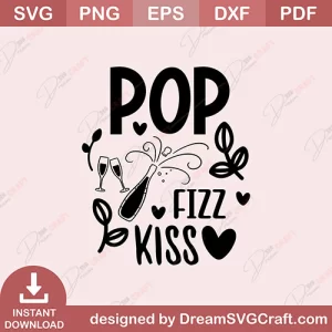 Pop Fizz Kiss SVG