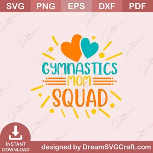 Gymnastics Mom Squad SVG