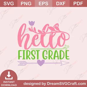 Hello First Grade SVG