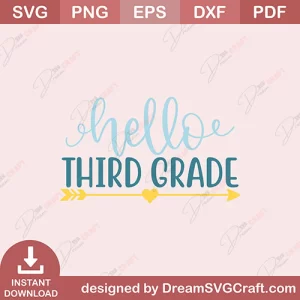 Hello Third Grade SVG