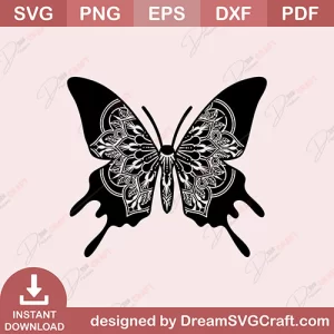 Butterfly Mandala SVG
