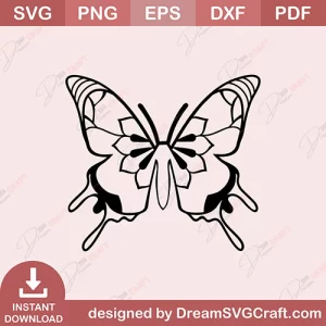 Butterfly Mandala SVG