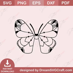 Butterfly Mandala SVG
