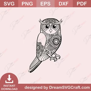 Owl Mandala SVG
