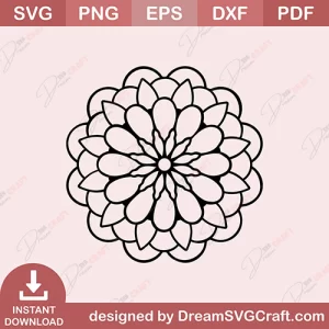 Papercut Mandala SVG