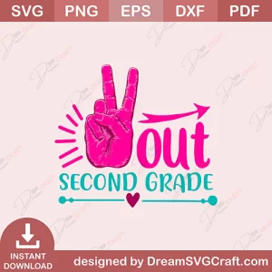 Out Second Grade SVG