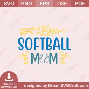 Soft Ball Mom SVG