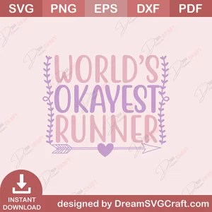 Worlds Okayest Runner SVG