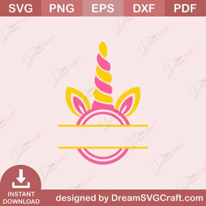Unicorn Monogram SVG