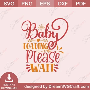 Baby Loading Please Wait SVG