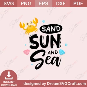 Sand Sun And Sea SVG