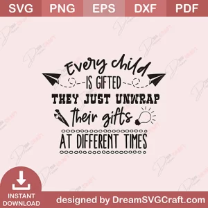 Every Child Is Gifted SVG