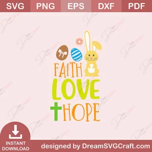 Faith Love Hope SVG