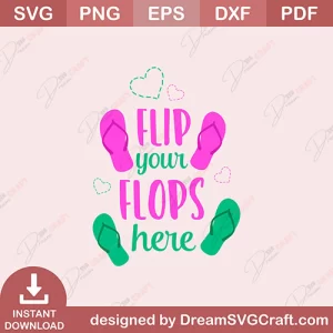 Flip Your Flops Here SVG