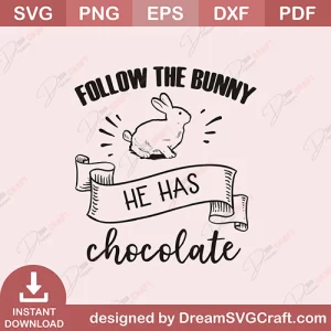 Follow The Bunny SVG