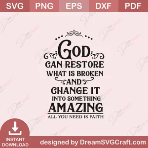 God Can Restore SVG