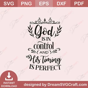God Is In Control SVG