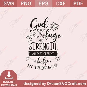 God Is Our Refuge SVG