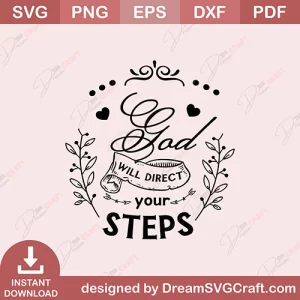 God Will Direct Your Steps SVG