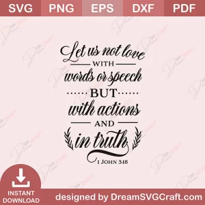 Let In Not Love With Words Or Speech SVG