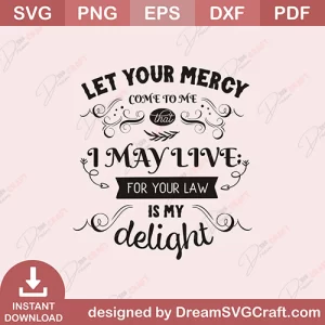 Let Your Mercy SVG