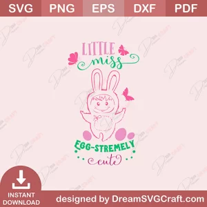 Little Miss Egg Stremely Cute SVG