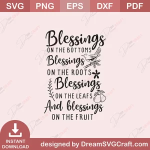 Blessings On The Bottoms  SVG