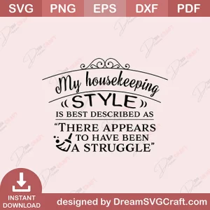My Housekeeping Style SVG