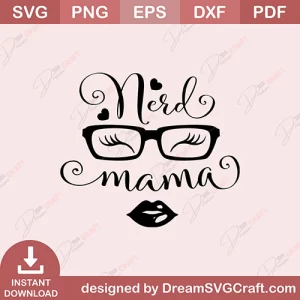 Nerd Mama SVG