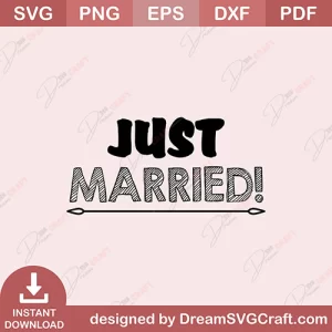 Just Married SVG