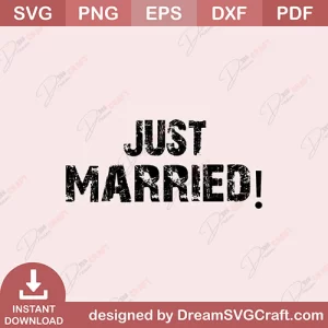 Just Married SVG