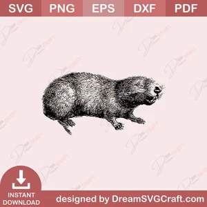 Mountain beaver SVG