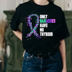 Only Badasses Have No Thyroid SVG | Bold Cancer Survivor Art