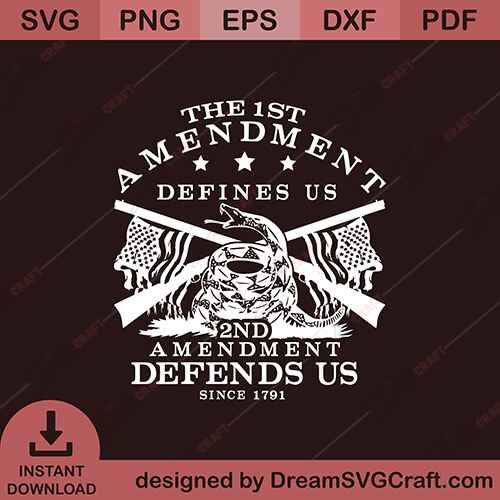 The 1st Amendment SVG – Patriotic First Amendment Design