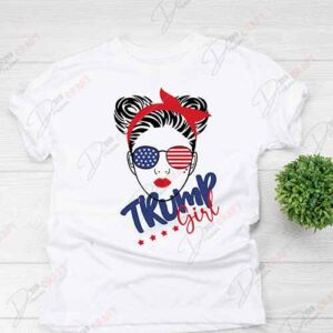 Trump Girl SVG - Patriotic English Political Design
