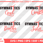 Gymnastics family SVG