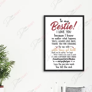 To My Bestie SVG - Heartwarming Greeting for Your Best Friend
