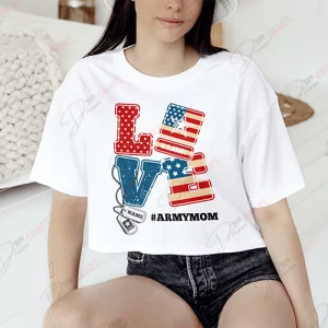 Supportive 'Love Army Mom' SVG - Proud Military Family Design