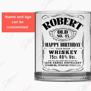 Happy Birthday Whiskey SVG