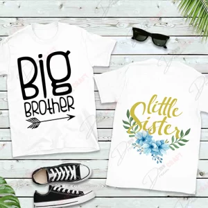 Big Brother Little Sister SVG - Adorable Sibling SVG Design