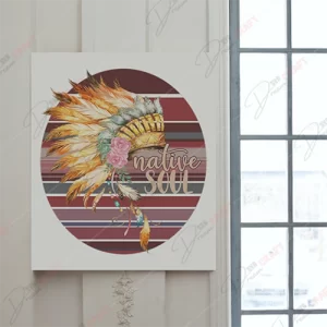 Native American Headdress SVG - Intricate English Tribal Artwork