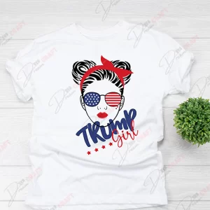 Trump Girl SVG - Patriotic English Political Design