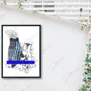 Back The Blue Hands SVG - Support Law Enforcement with Creativity