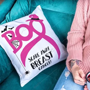 Boo Scare Away Breast Cancer SVG Files for Cricut - Support the Cause